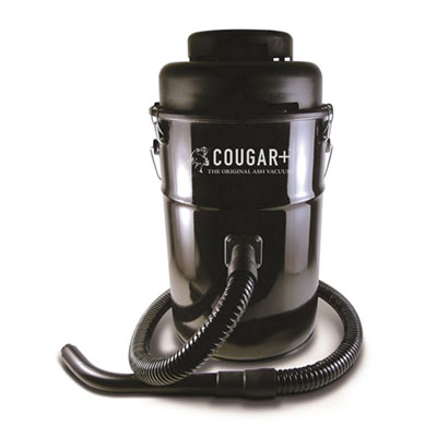 Black ash vacuum with flame-resistant hose